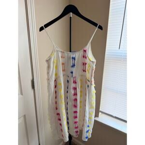 Lou & Gray Cotton Blend Palm Tree Dress EUC M